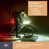 Lampe Frontale Avec 3 Led Blanches Ultralumineuses (EHL7N)