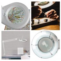 Lampe-loupe 5 dioptries- 22w - blanc (VTLAMP2WN)
