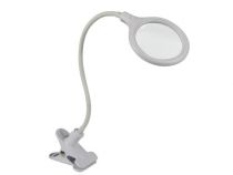 LAMPE-LOUPE LED AVEC PINCE - 5 DIOPTRES - 6 W - 30 LEDs - BLANC (VTLLAMP10N)