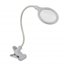 LAMPE-LOUPE LED AVEC PINCE - 5 DIOPTRES - 6 W - 30 LEDs - BLANC (VTLLAMP10N)