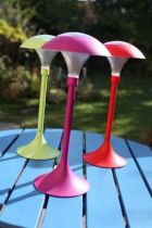 Lampe solaire de table fushia