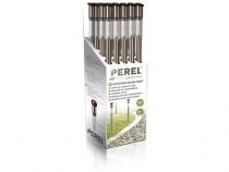 Lampe solaire pour jardin avec socle en acier inoxydable - 70 cm - en présentoir de 20 pcs (CSOL09D)