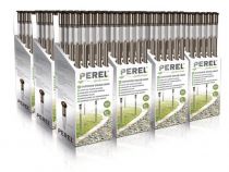 Lampe solaire pour jardin avec socle en acier inoxydable - 70 cm - en présentoir de 20 pcs (CSOL09D)