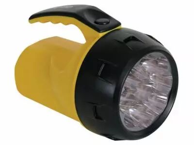 Lampe-torche led puissante - 9 led - avec 4 piles r6 (EFL07)