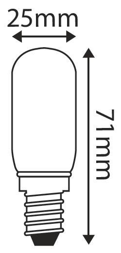 Lampe Tube Machine à Coudre Incan. 25W E14 2750K 130Lm Cl.