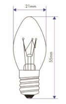 LAMPE VEILLEUSE 7W 230V E14 CLAIRE ETUI