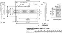 Lcd 16 x 1 bottom view type reflectif (LCD1601LC)
