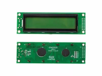Lcd 20 x 2 bottom view type transflectif - avec retro-eclairage jaune (LCD2002BLC)
