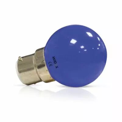 LED 1W BULB B22 BLEUE BOITE (7643)