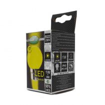 LED 1W BULB B22 JAUNE BOITE (7645)