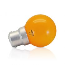 LED 1W BULB B22 ORANGE BOITE (7647)