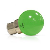 LED 1W BULB B22 VERTE BOITE (7644)