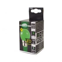 LED 1W BULB B22 VERTE BOITE (7644)