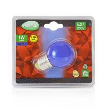 LED 1W BULB E27 BLEU BOITE (7619)