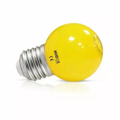 LED 1W BULB E27 JAUNE BOITE (7627)