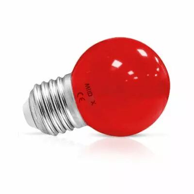 LED 1W BULB E27 ROUGE BLISTER (76182)