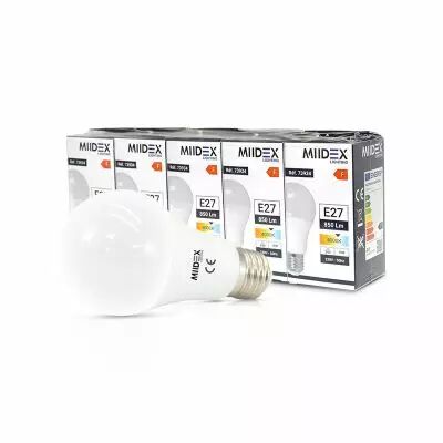 LED 8.5W BULB E27 4000K BOITE PACK DE 5 (739340)