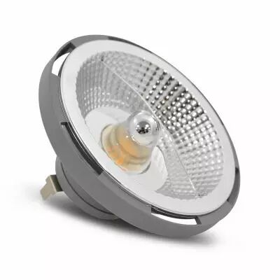 LED AR 111 G53 SILVER 12V AC/DC 12W 3000K BOITE (77941)