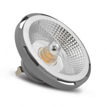 LED AR 111 G53 SILVER 12V AC/DC 12W 3000K BOITE (77941)