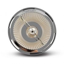 LED AR 111 G53 SILVER 12V AC/DC 12W 3000K BOITE (77941)