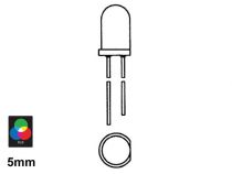 Led economique 5mm - rouge diffusant - 8mcd (LED5RLN)