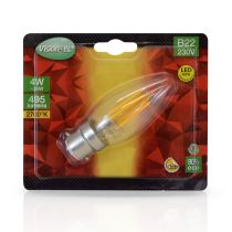 LED FIL COB FLAMME B22 4W 2700K CLR BOITE (71301)