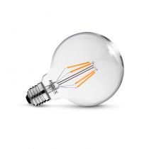 LED FIL COB GLOBE G125 E27 8W 4000K CLR DIM BOITE (100232)