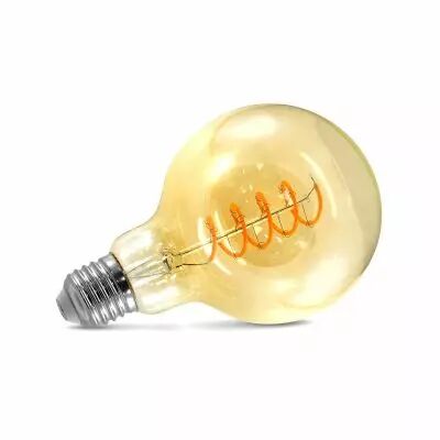 LED FIL COB GLOBE G95 E27 4W 2700K GOLDEN SPIRALE BOITE (71530)
