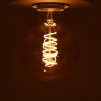 LED FIL COB GLOBE G95 E27 4W 2700K GOLDEN SPIRALE BOITE (71530)