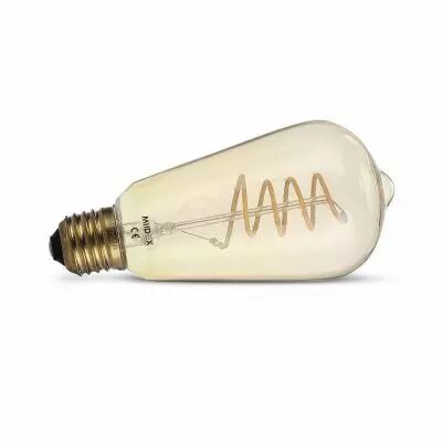 LED FIL COB ST64 E27 4W 2700K GOLDEN SPIRALE BOITE (715921)