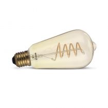 LED FIL COB ST64 E27 4W 2700K GOLDEN SPIRALE BOITE (715921)