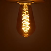LED FIL COB ST64 E27 4W 2700K GOLDEN SPIRALE BOITE (715921)
