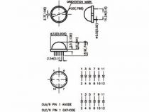 Led geante rouge diffusante 20mm (DLA-6SRD)