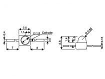 Led solid-state subminiature 1.9mm - rouge diffusant (KM-2520ID-01)