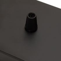 LICA - Rosace rectangulaire 4 sorties 900 x 95 x 25mm noir
