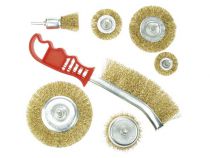 Lot de 7 brosses métalliques fils acier (PWBSET)