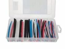 Lot de gaines thermor&eacute;tractables - multicolore 10cm - 170 pcs - dans coffret de rangement (K/STMC2)