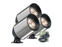 Ludeco - Fenor - spot - set (3 pcs) - 12 V - 150 lm - 1.5 W - blanc chaud (PL3033.161)