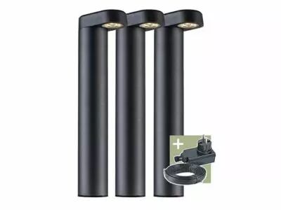 Ludeco - Oskar - borne lumineuse - set (3 pcs) - 12 V - 150 lm - 1.5 W - blanc chaud (PL1023.161)