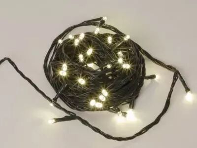 Lumi�re scintillante LED - 6 m - 40 lampes blanches - fil vert - modulateur - 24 V (GM-LED-6-40-24V-W)
