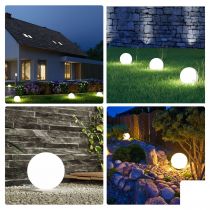 Luminaire D\'Extérieur - En Forme De Boule - Ø 45 Cm (LAMPH11L)