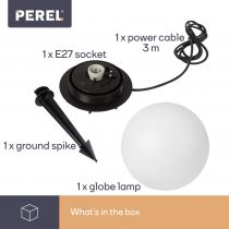 Luminaire D\'Extérieur - En Forme De Boule - Ø 45 Cm (LAMPH11L)
