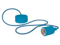 Luminaire design à suspension en cordage - bleu (LAMPH01BL)