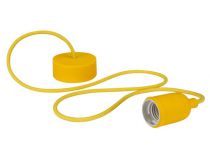 Luminaire design à suspension en cordage - jaune (LAMPH01Y)