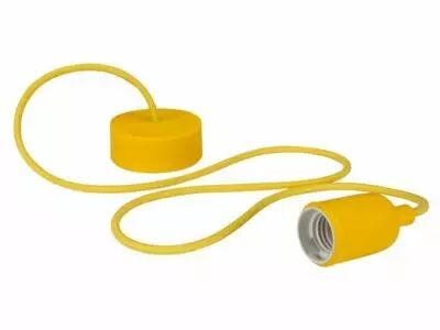 Luminaire design � suspension en cordage - jaune (LAMPH01Y)