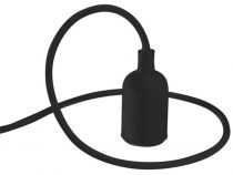 Luminaire design à suspension en cordage - noir (LAMPH01B)