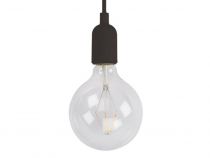 Luminaire design à suspension en cordage - noir (LAMPH01B)