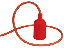 Luminaire design à suspension en cordage - rouge (LAMPH01R)
