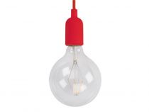 Luminaire design à suspension en cordage - rouge (LAMPH01R)