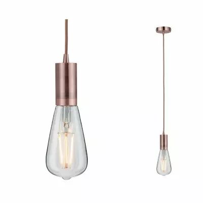 Luminaire en susp Neordic Haldis max1x20W E27 Cuivre 230V M�tal (50387)